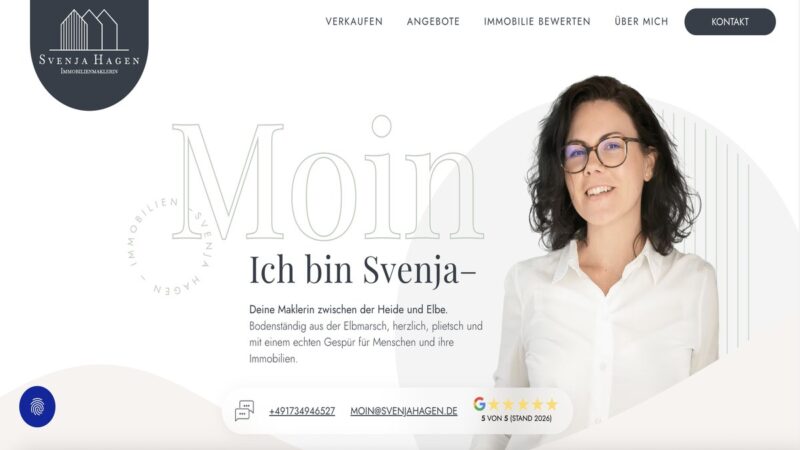 Website Launch Svenja Hagen Immobilienmaklerin